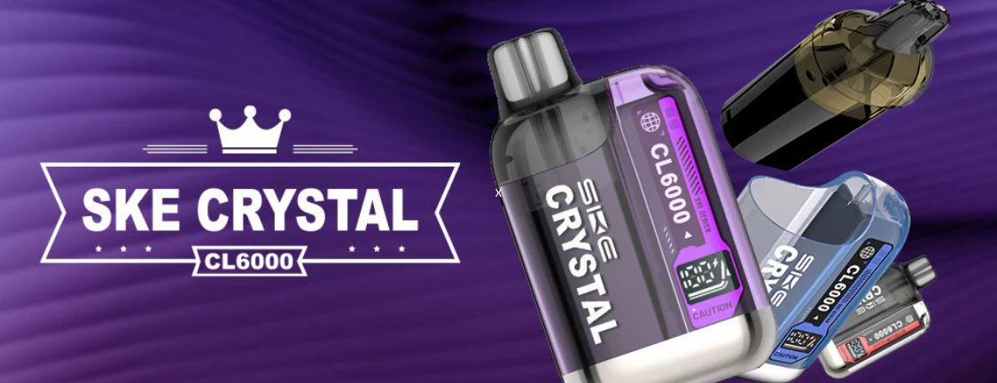 SKE Crystal CL6000: Hybrid-Vape mit smarter Nachhaltigkeit
