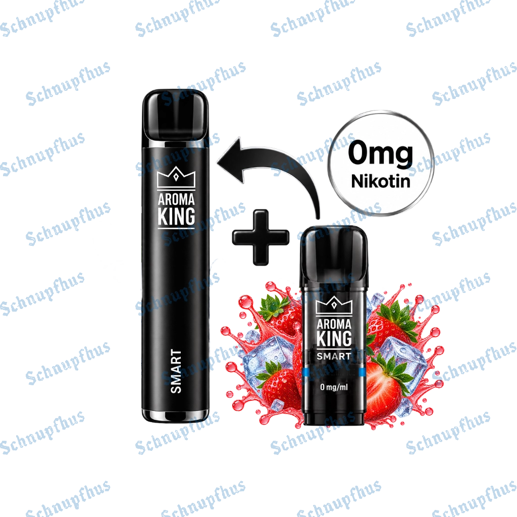 Aroma King SMART BAR (Ohne Nikotin) | Strawberry Ice (Akku inkl. 1 Pod)