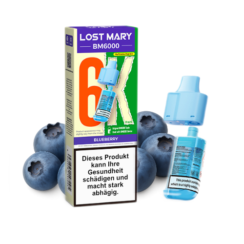 LOST MARY BM6000 nachfüllbarer Pod Blueberry