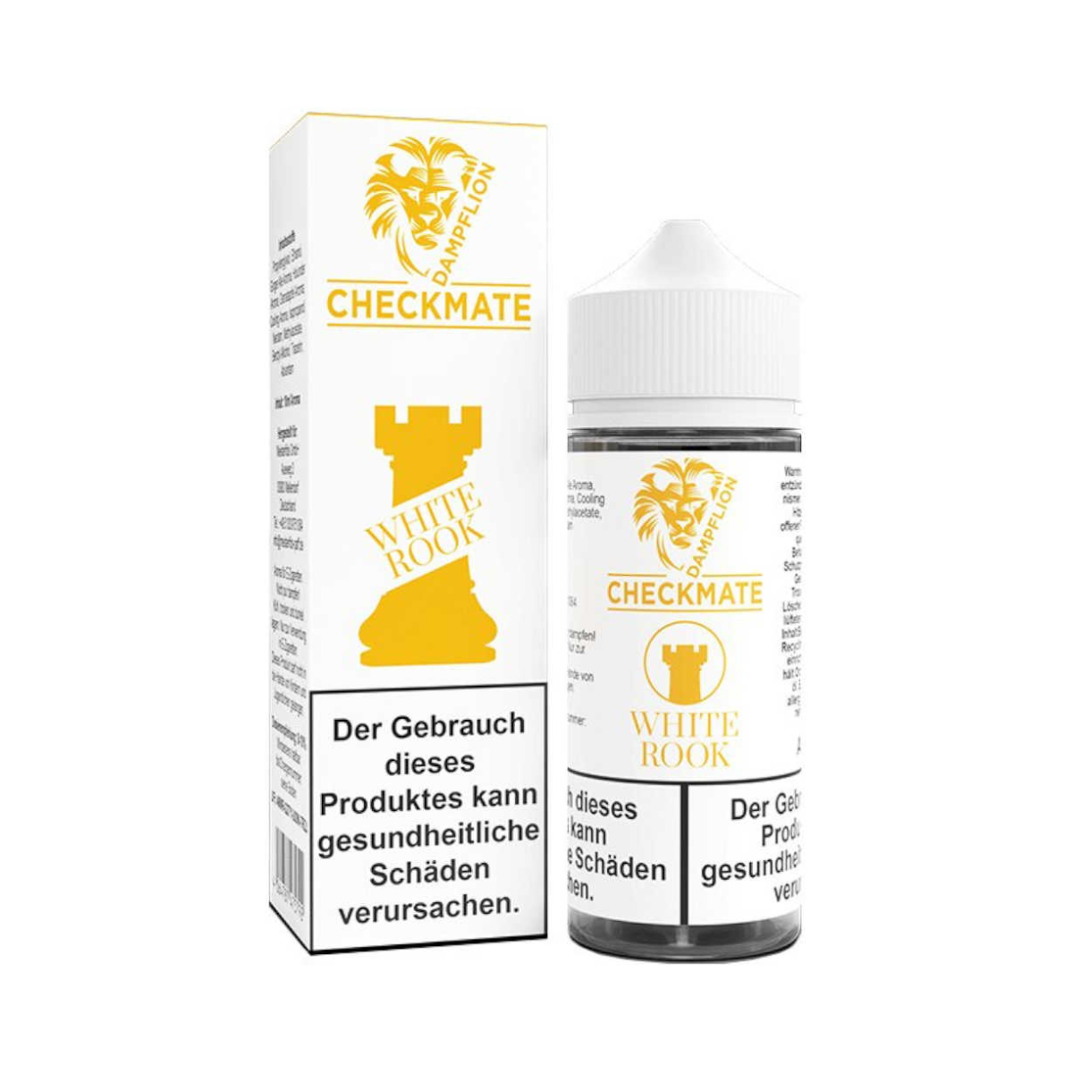 Dampflion Checkmate White Rook 10ml Longfill