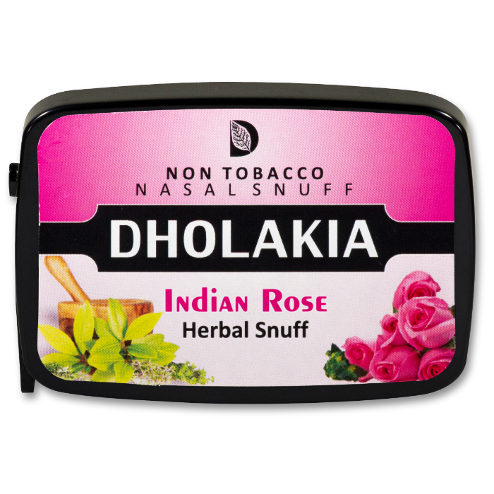 Dholakia Herbal Indian Rose, tabakfrei Snuff 9g