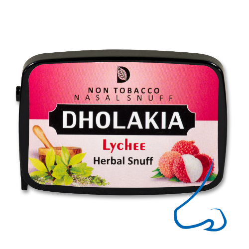 Dholakia Herbal Lychee, tabakfrei Snuff 9g