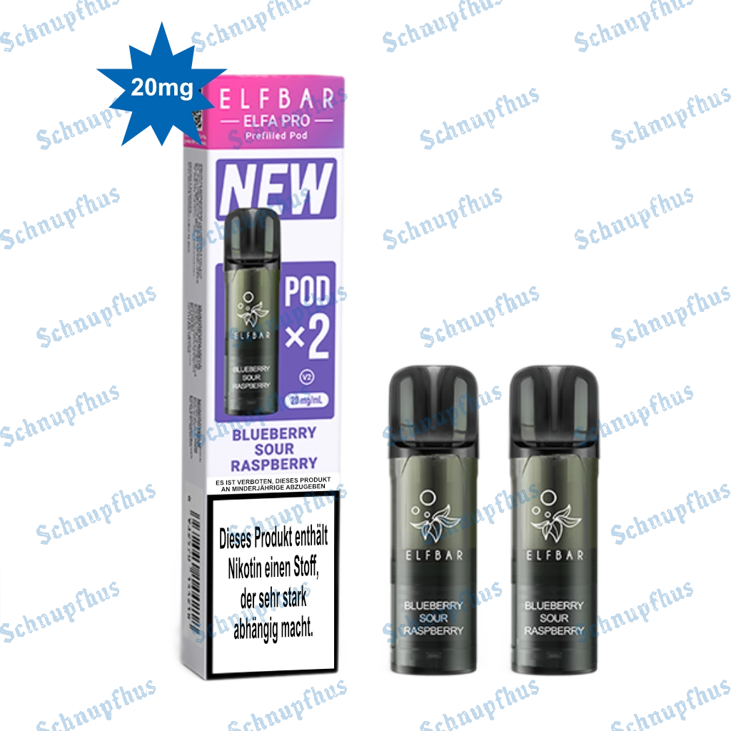 ELFBAR ELFA Pro Pods 2 Stück Blueberry Sour Raspberry