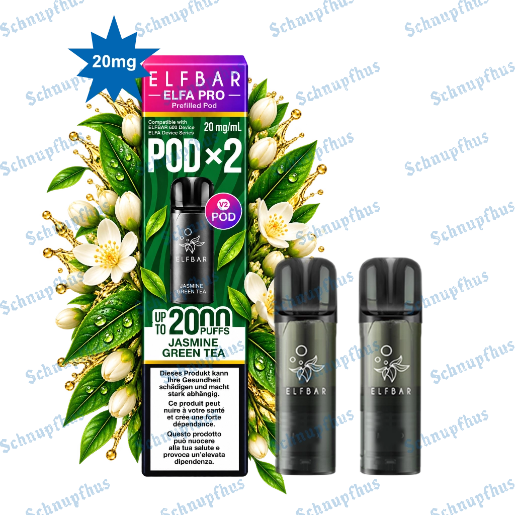 ELFBAR ELFA Pro Pods 2 Stück | Jasmine Green Tea