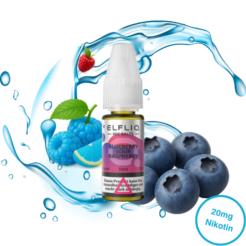 Elfbar - Elfliq Nikotinsalz Blueberry Sour Raspberry (20mg/ml)