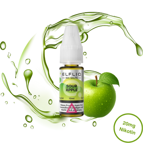 Elfbar - Elfliq Nikotinsalz Sour Apple (20mg/ml)