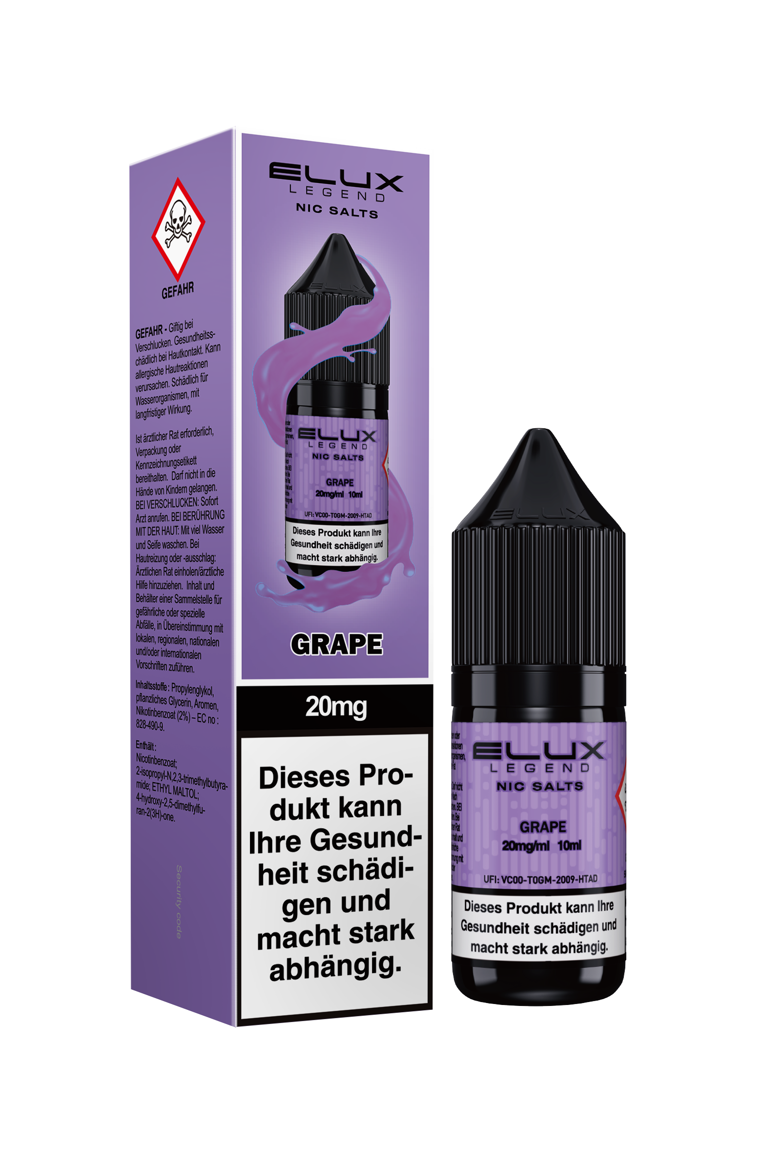 Elux Nic Salt Grape (20 mg/ml)