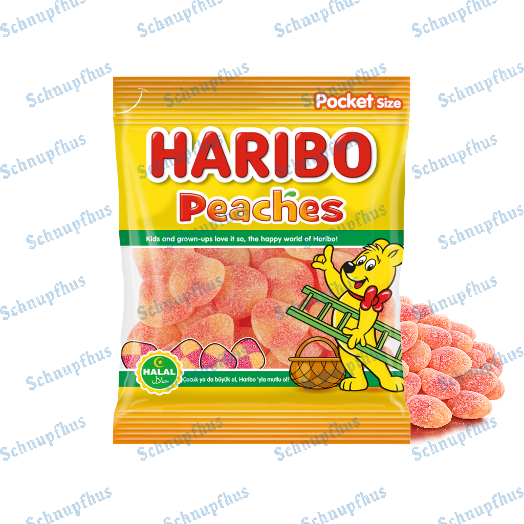 Haribo HALAL Peaches 100g