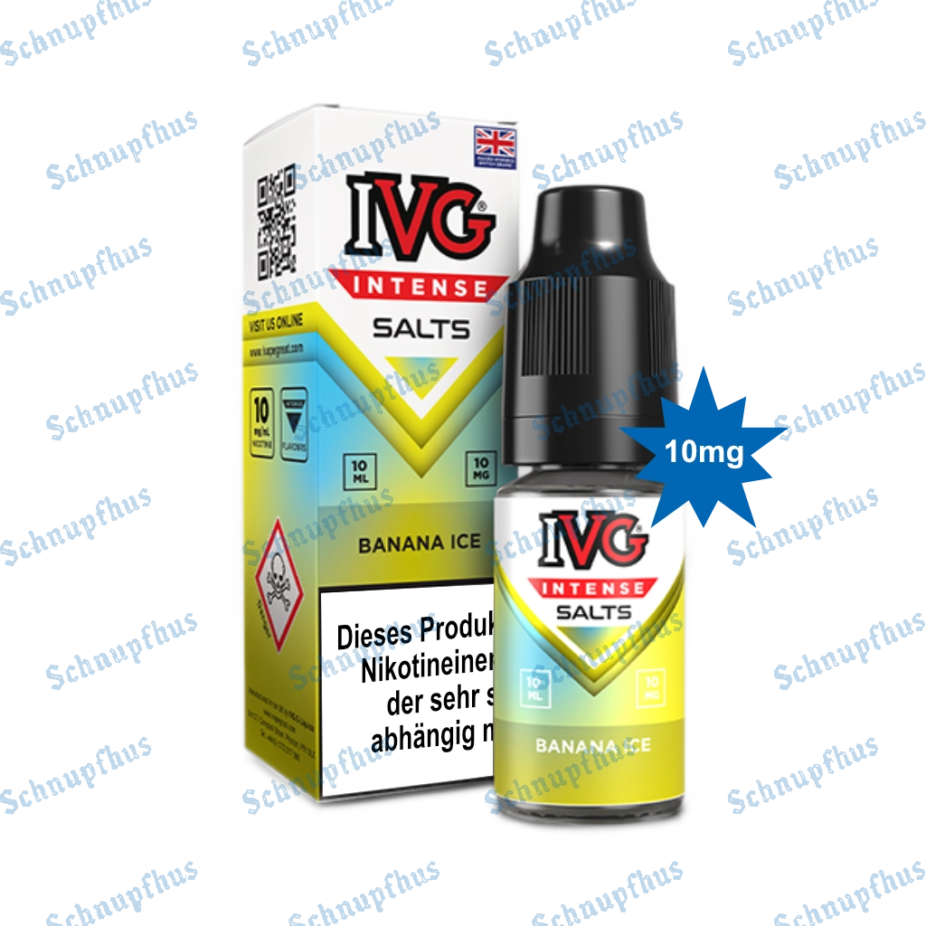 IVG Intense Nic Salts (10mg) 10ml Banana Ice