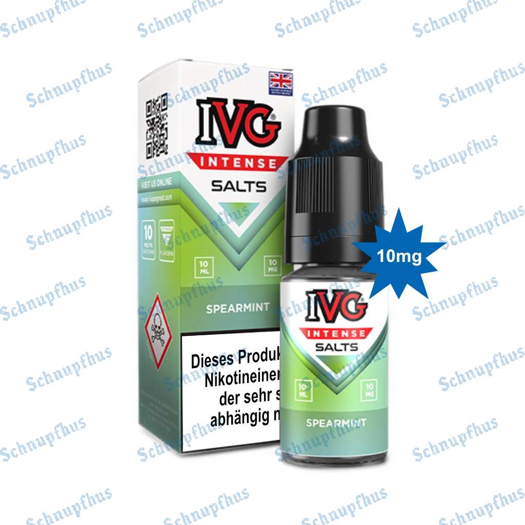 IVG Intense Nic Salts (10mg) 10ml Spearmint