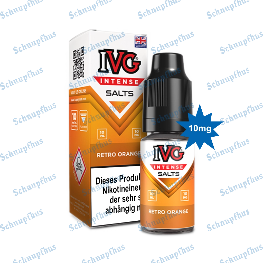 IVG Intense Nic Salts (10mg) 10ml Retro Orange
