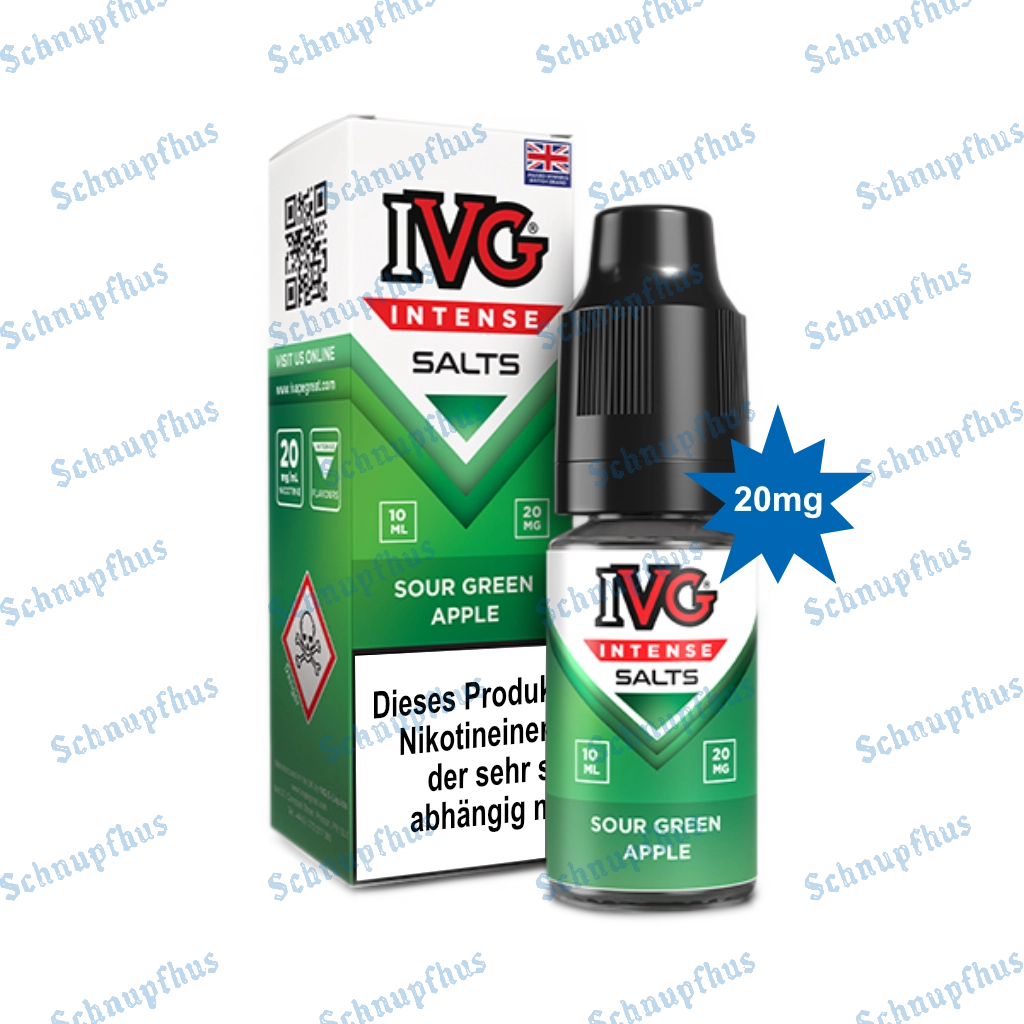 IVG Intense Nic Salts (20mg) 10ml Sour Green Apple