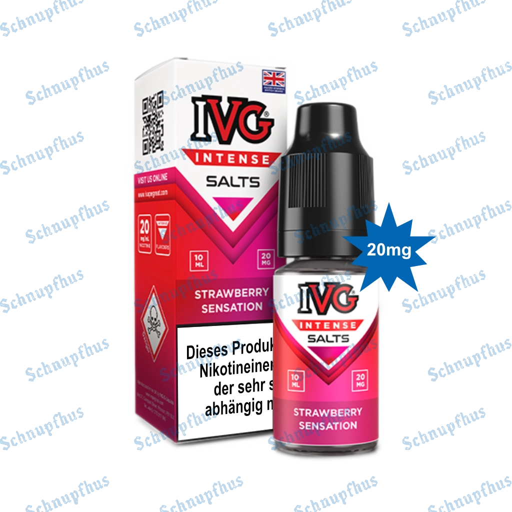 IVG Intense Nic Salts (20mg) 10ml Strawberry Sensation