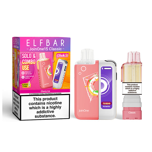 ELFBAR JOIN ONE 15 CLASSIC Starter Kit Cherry Ice