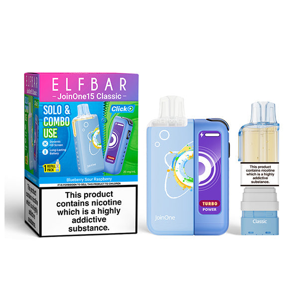 ELFBAR JOIN ONE 15 CLASSIC Starter Kit Blueberry Sour Raspberry