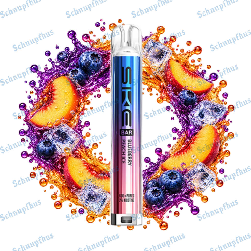 SKE Bar 600 20mg Prefilled Pod Kit Blueberry Peach Ice