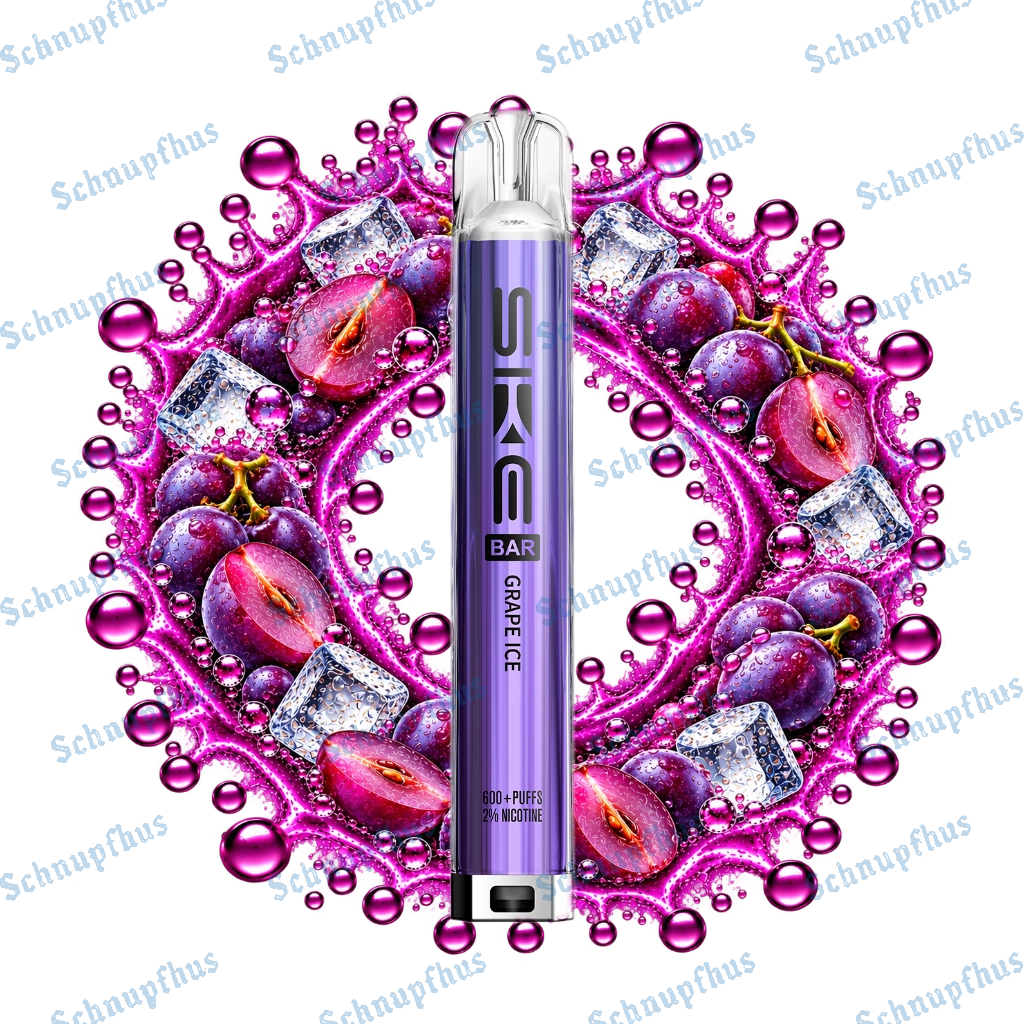 SKE Bar 600 20mg Prefilled Pod Kit Grape Ice