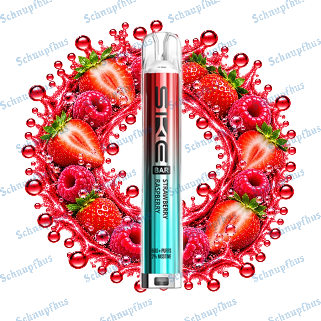 SKE Bar 600 20mg Prefilled Pod Kit Strawberry Raspberry