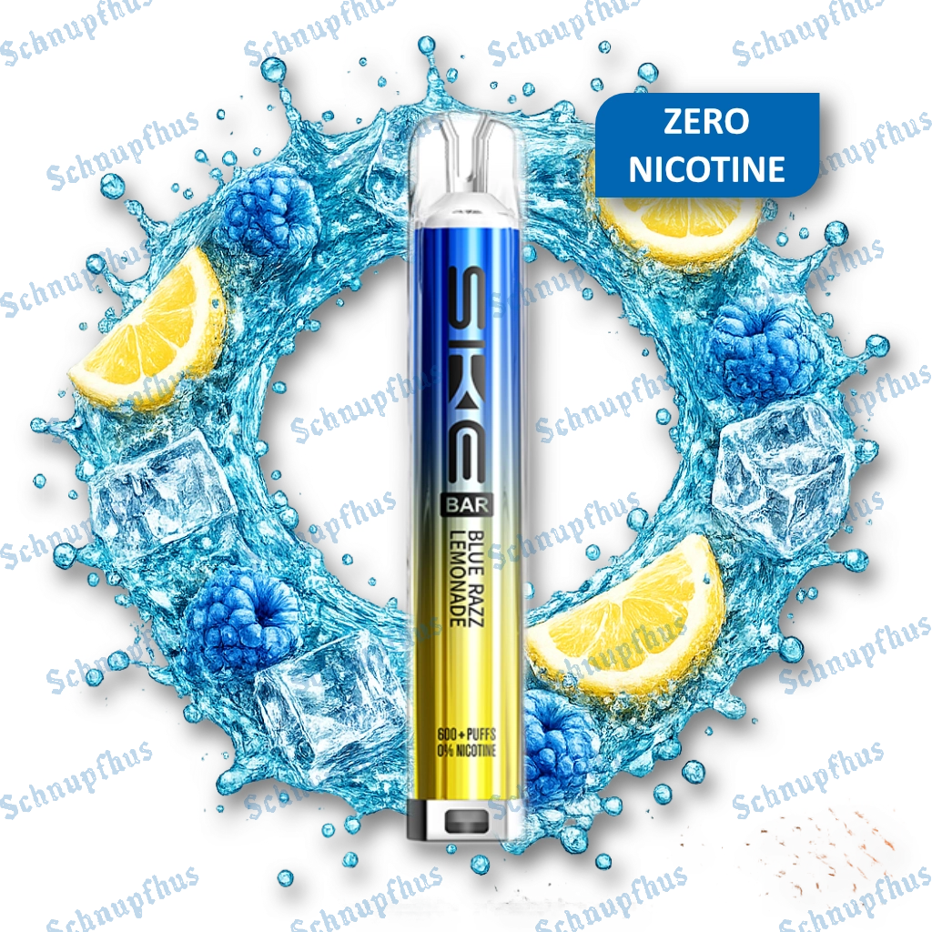 SKE Bar 600 ZERO NICOTINE Prefilled Kit Blue Razz Lemonade