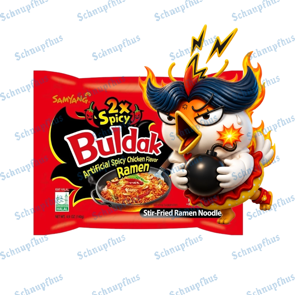 Samyang Buldak Double-Spicy Extreme Hot Chicken Ramen 140g