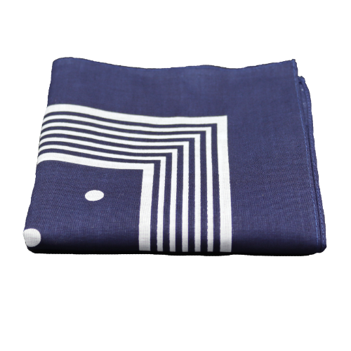 Schnupftuch getupft Blau