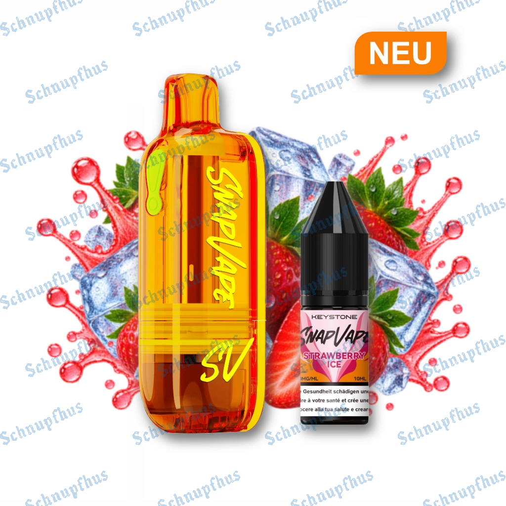SnapVape | Leerpod + Strawberry Ice (20mg/ml)