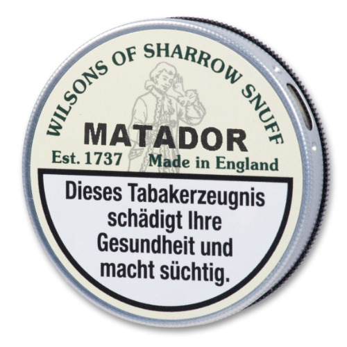 Wilsons Matador Snuff Schnupftabak 5g Tap Tin