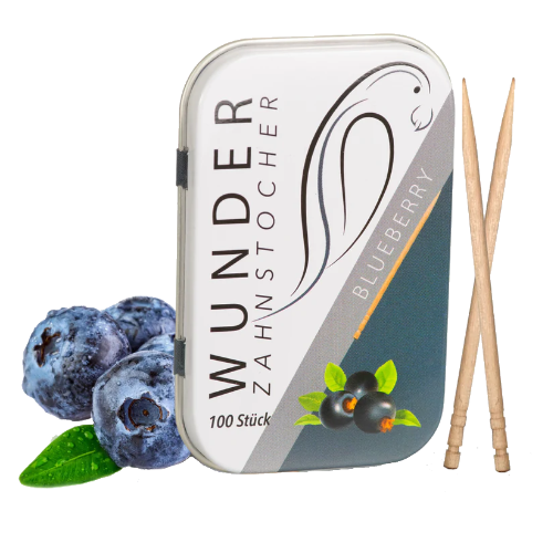 Wunder Zahnstocher Blaubeere Dose (100 Stk.)