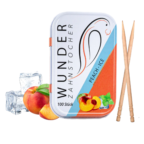 Wunder Zahnstocher Pfirsich Ice Dose (100 Stk.)
