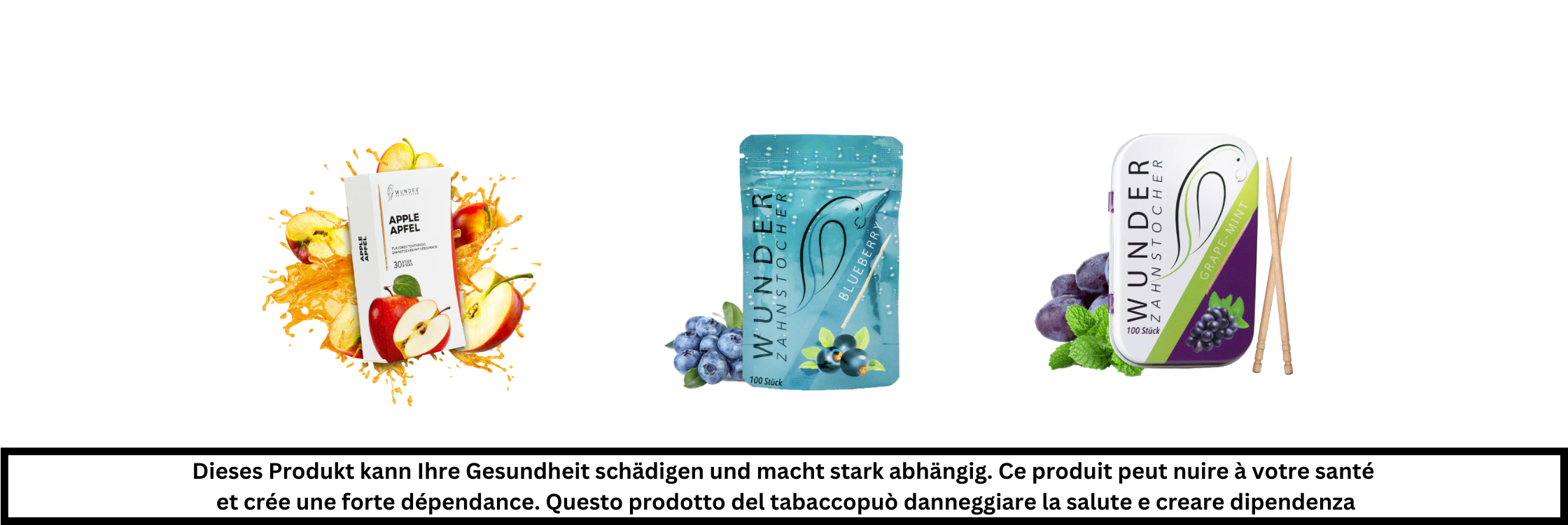 Zahnstocher mit Geschmack