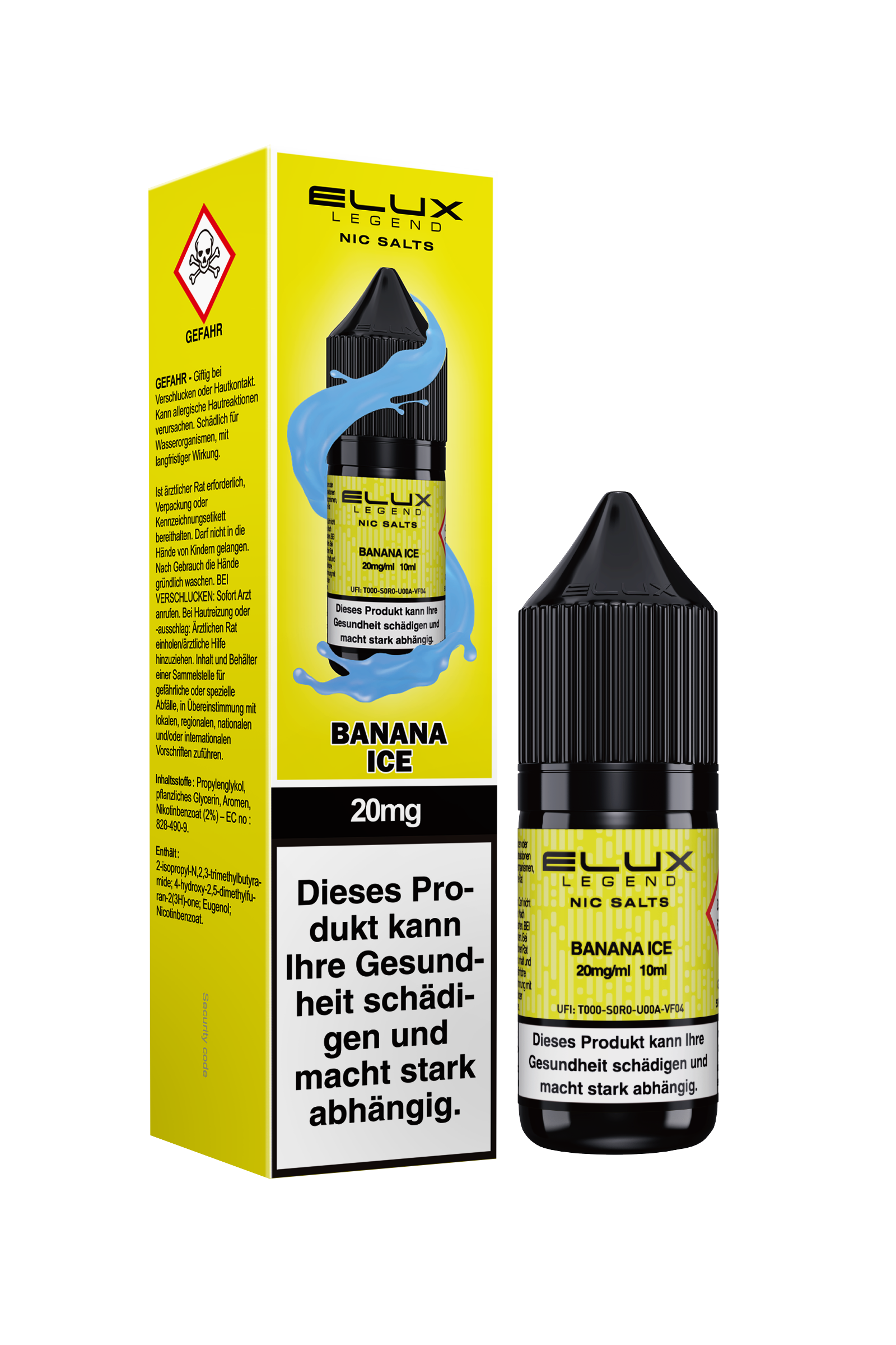 Elux Nic Salt Banana Ice (20 mg/ml)