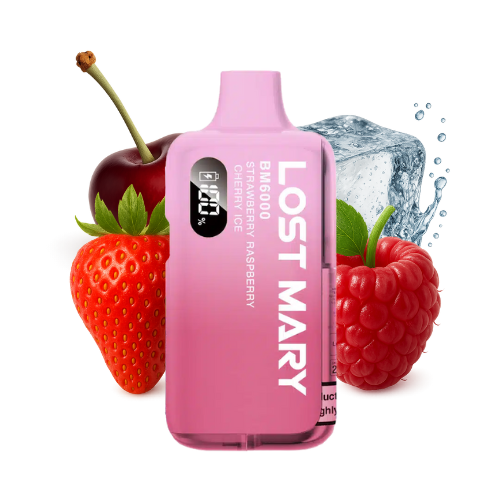 LOST MARY BM 6000 Vape Kit Strawberry Raspberry Cherry Ice
