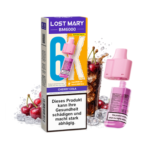 LOST MARY BM6000 nachfüllbarer Pod Cherry Cola