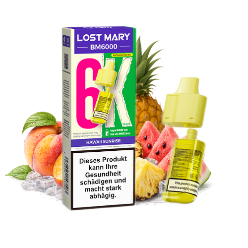 LOST MARY BM6000 nachfüllbarer Pod Hawaii Sunrise