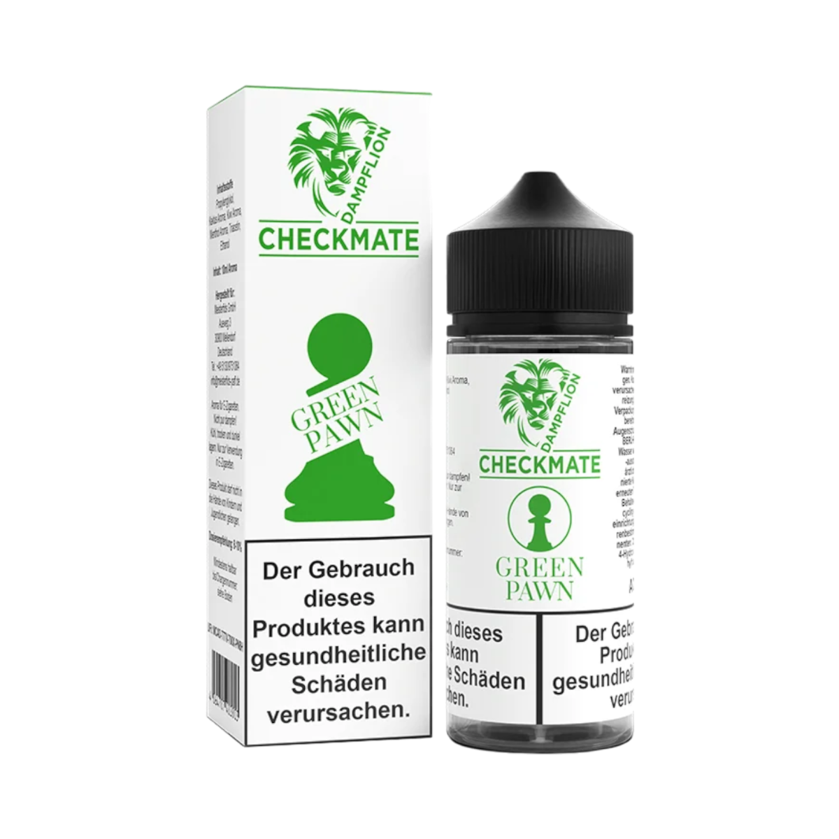 Dampflion Checkmate Green Pawn 10ml Longfill