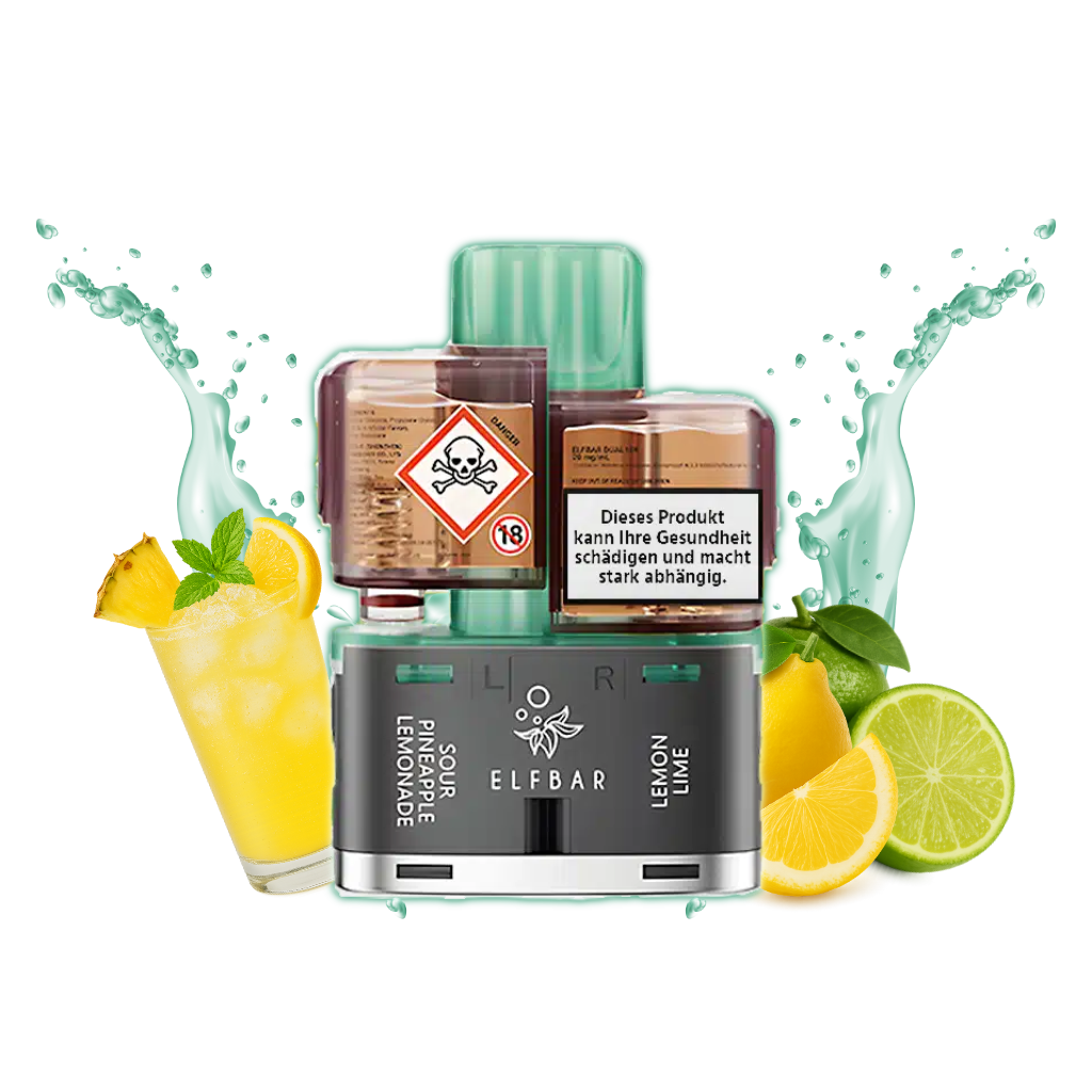 ELFBAR DUAL 10K Vape Pod Lemon Edition