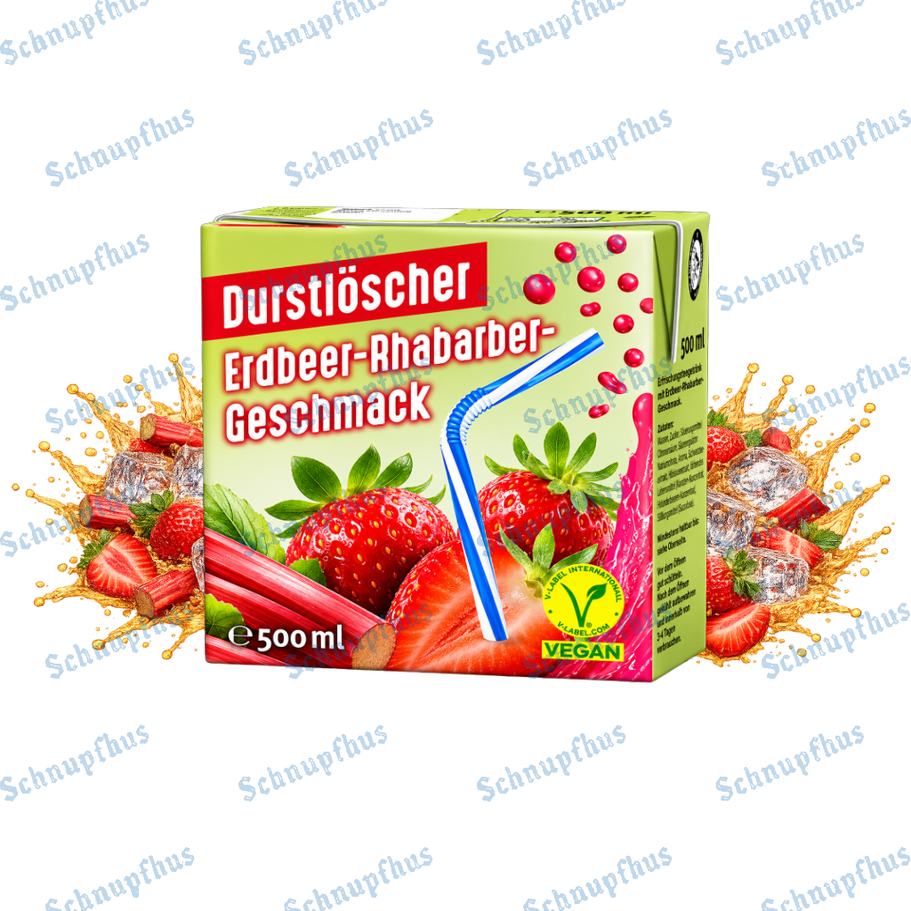 Durstlöscher Eistee Erdbeer-Rhabarber