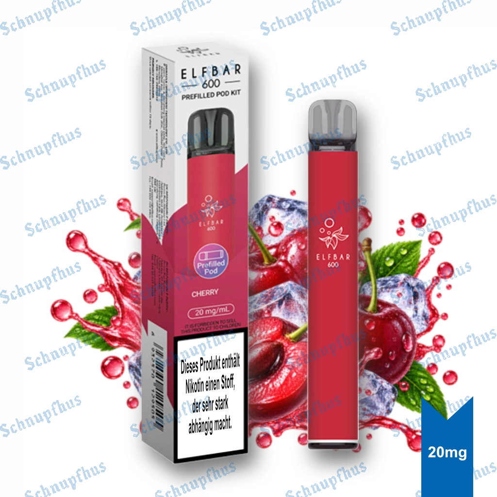 Kit precompilato ELFBAR 600 | Ciliegia 20 mg