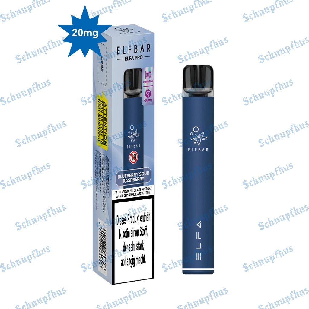 ELFBAR ELFA Pro Pod Kit 20mg Blueberry Sour Raspberry