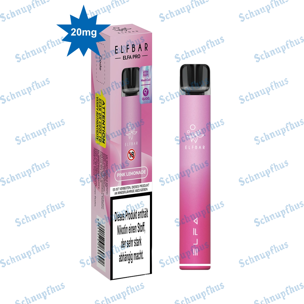 ELFBAR ELFA Pro Pod Kit 20mg Pink Lemonade