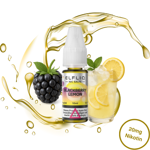Elfbar - Elfliq Nikotinsalz Blackberry Lemon (20mg/ml)
