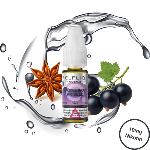 Elfbar - Elfliq Nikotinsalz Blackcurrant Aniseed (10mg/ml)