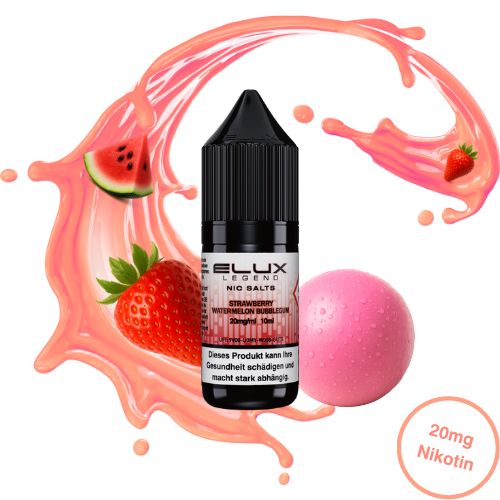Elux Nic Salt Strawberry Watermelon Bubblegum Cream (20 mg/ml)