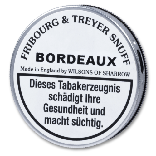 Fribourg & Treyer Bordeaux Snuff Schnupftabak 5g Tap Tin