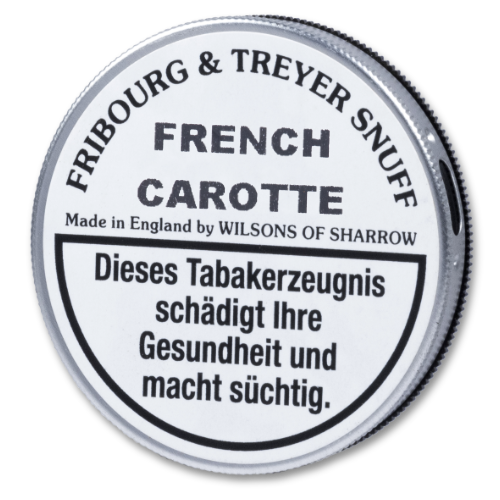 Fribourg & Treyer French Carotte Snuff Schnupftabak 5g Tap Tin