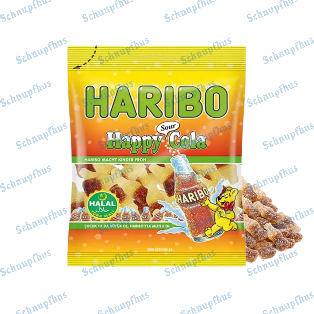 Haribo HALAL Happy Cola Fizz 100g