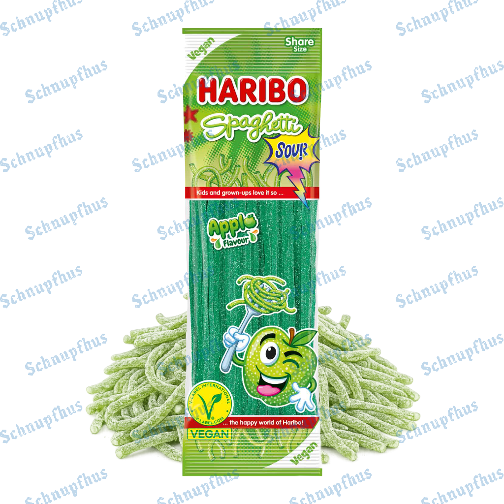 Haribo Veggie Spaghetti Apfel Beutel 200g