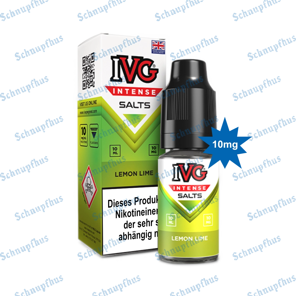 IVG Intense Nic Salts (10mg) 10ml Lemon Lime