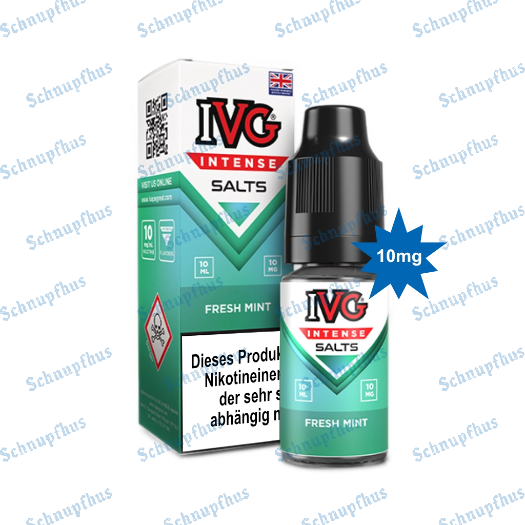 IVG Intense Nic Salts (10mg) 10ml Fresh Mint
