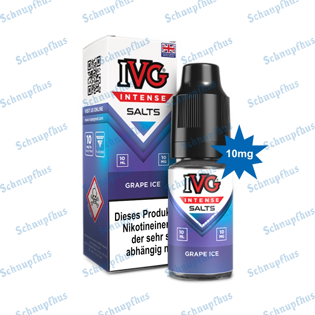 IVG Intense Nic Salts (10mg) 10ml Grape Ice